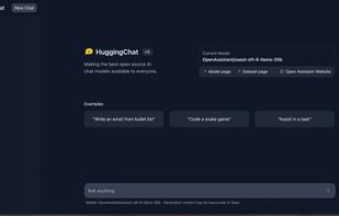 HuggingChat screenshot 1