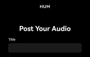 Post your audio