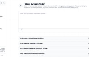 HumanTone - Hidden Symbols Finder