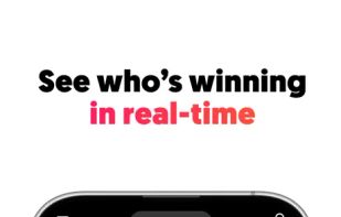 See who's winning in real-time