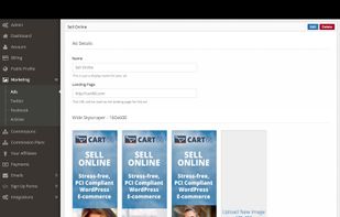 Create all kinds of ads including rotating banners with built-in A/B testing