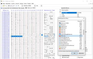 Editing the memory image of a running process