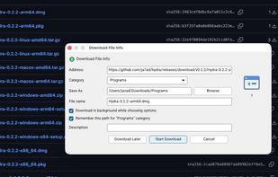 Hydra Download Manager screenshot 1