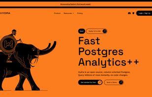 Hydra Postgres Analytics screenshot 1
