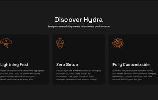 Hydra Postgres Analytics screenshot 1