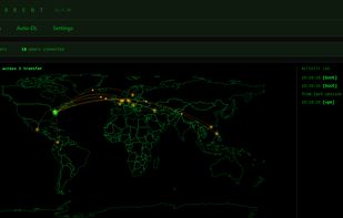 Live peer map, VPN protected