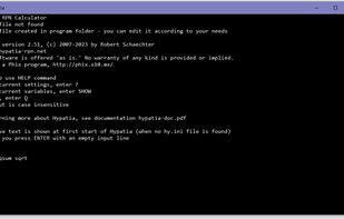 Hypatia RPN Calculator screenshot 1