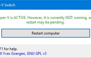 Hyper-V Switch screenshot 1