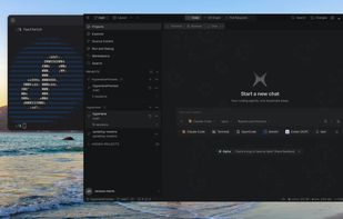 Screenshot of Hyperlane App running on Fedora