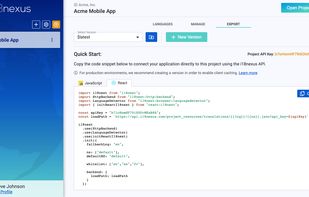 Integrate i18nexus in minutes with a simple JavaScript code snippet.