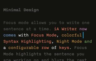 iA Writer screenshot 2