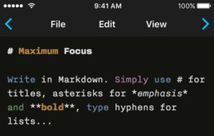 iA Writer screenshot 3