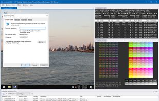 A Windows Server Remote Desktop session and two SSH terminals in tabs, with the VM event log below.