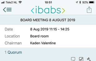 iBabs Board Portal Software screenshot 2