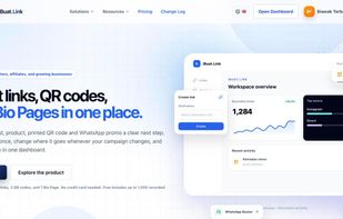 Short links, QR codes and Bio Pages in one place