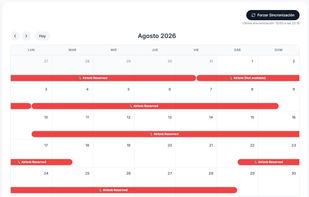 Month view with reserves