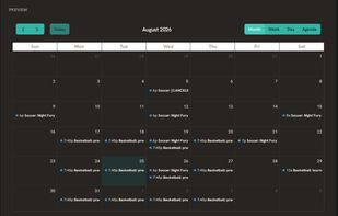 Preview of merged calendars