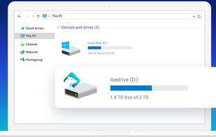 Icedrive screenshot 1