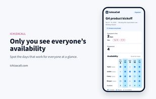 Only the organizer sees everyone's availability