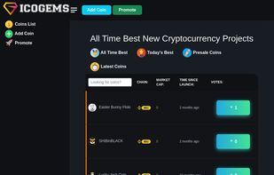 Icogems coin listing website
Coin voting website