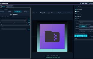 Add BG, solid, gradient, image.