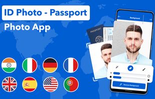 "Create professional passport and ID photos for any country in minutes. From the USA to Spain, our app supports multiple sizes, backgrounds, and formats so your photos are always document-ready."