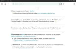 Ideaflow screenshot 1