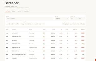 Screener Page