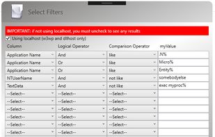 Fourth dialog screen allows you to specify filters