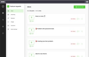 List of ideas / feature requests