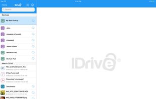 IDrive screenshot 1