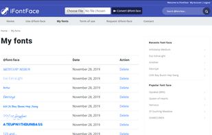 iFontFace screenshot 1