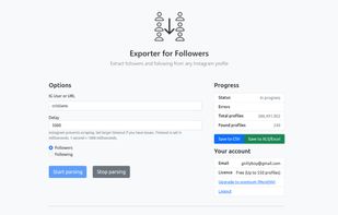 IG Exporter screenshot 1