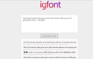 IG Font screenshot 1