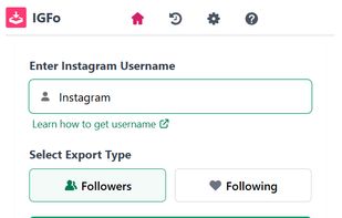 Effortlessly export Instagram follower and following lists to CSV with just one click.