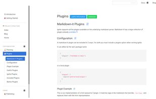Ignite (documentation generator) screenshot 2