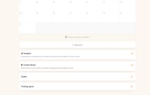Calendar with library 