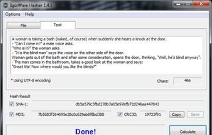 IgorWare Hasher screenshot 2