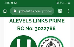 IJMB Form screenshot 1