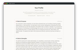AI generated profile