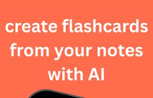 Create flashcards from your notes with AI