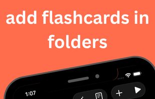 Add flashcards in folders