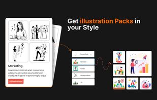 Out of Ideas? Generate a pack of illustrations