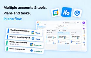 Google Calendar and Tasks across multiple accounts