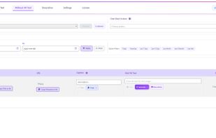 Images missing alt text shown with one-click AI Generate button for bulk processing