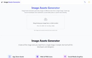 Landing Page: Upload original image