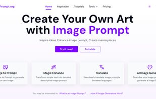 Image Prompt Homepage