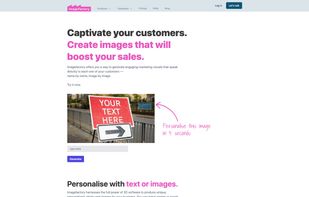 Front page with demo