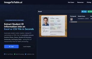 ImageToTable.ai screenshot 1