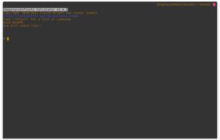 The calculator on startup on Linux